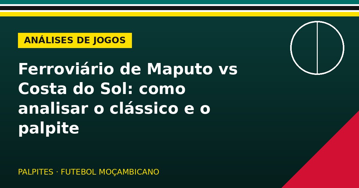 Ferroviário de Maputo vs Costa do Sol: como analisar o clássico e o palpite